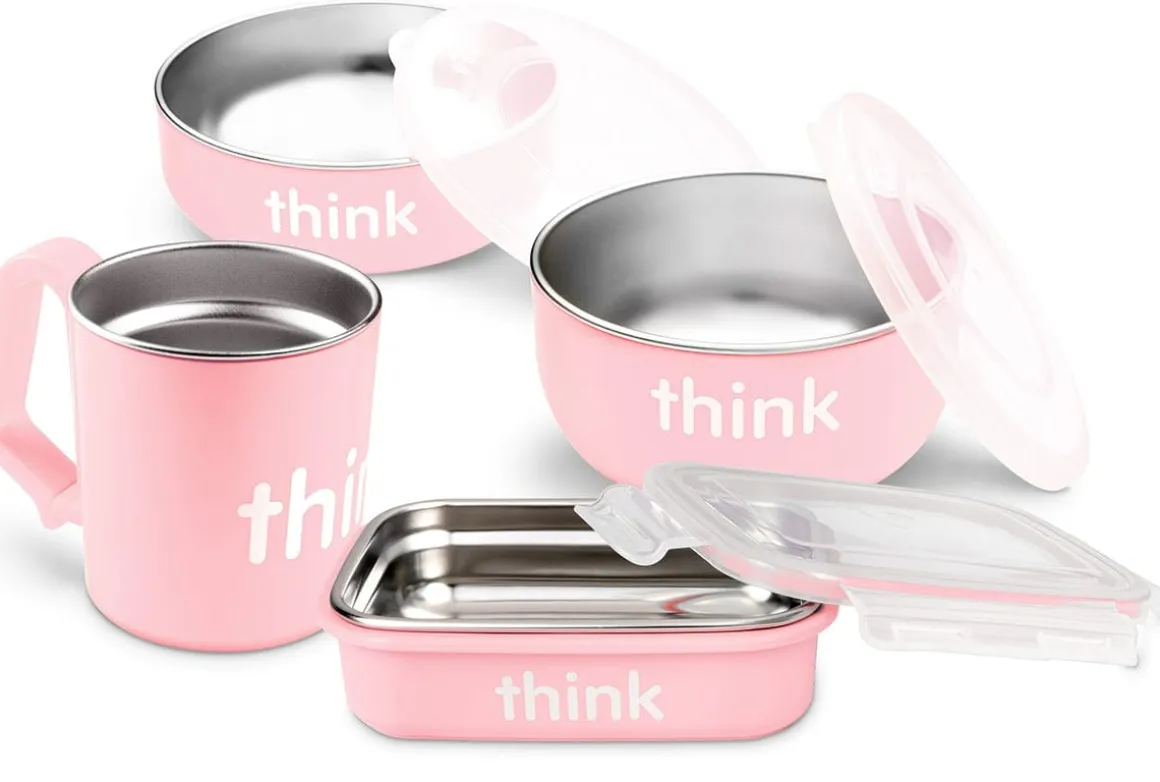 ThinkBaby The Complete BPA Free Feeding Set - Pink