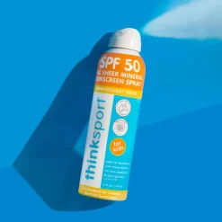ThinkSport Kids All Sheer Mineral Sunscreen Spray SPF 50, 6oz