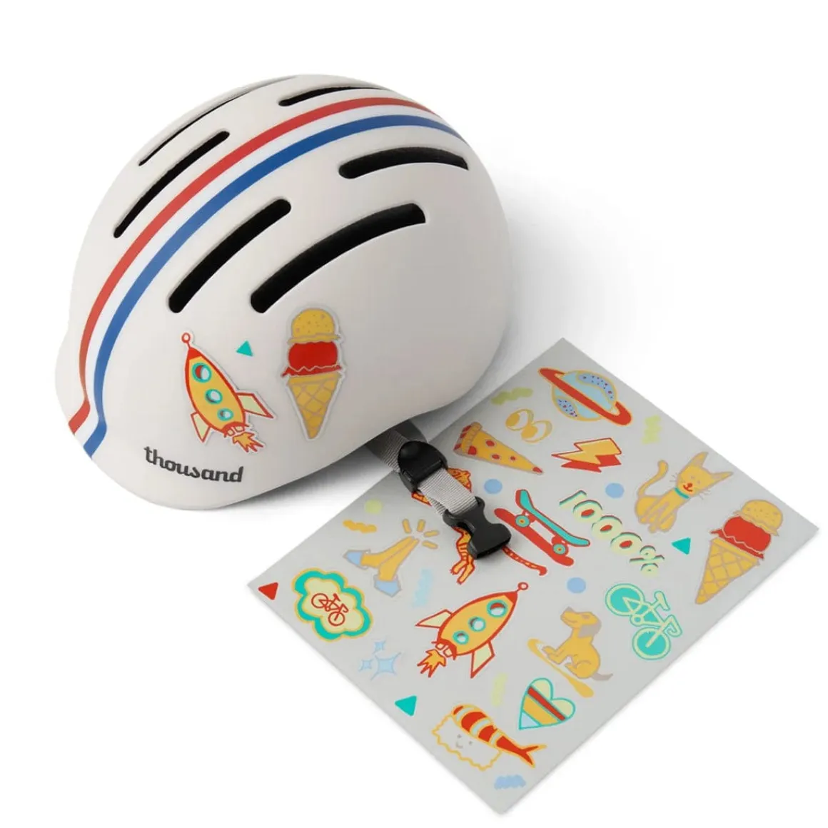 Thousand Jr Collection Toddler Helmet - Speedway Creme (1-3 Years)