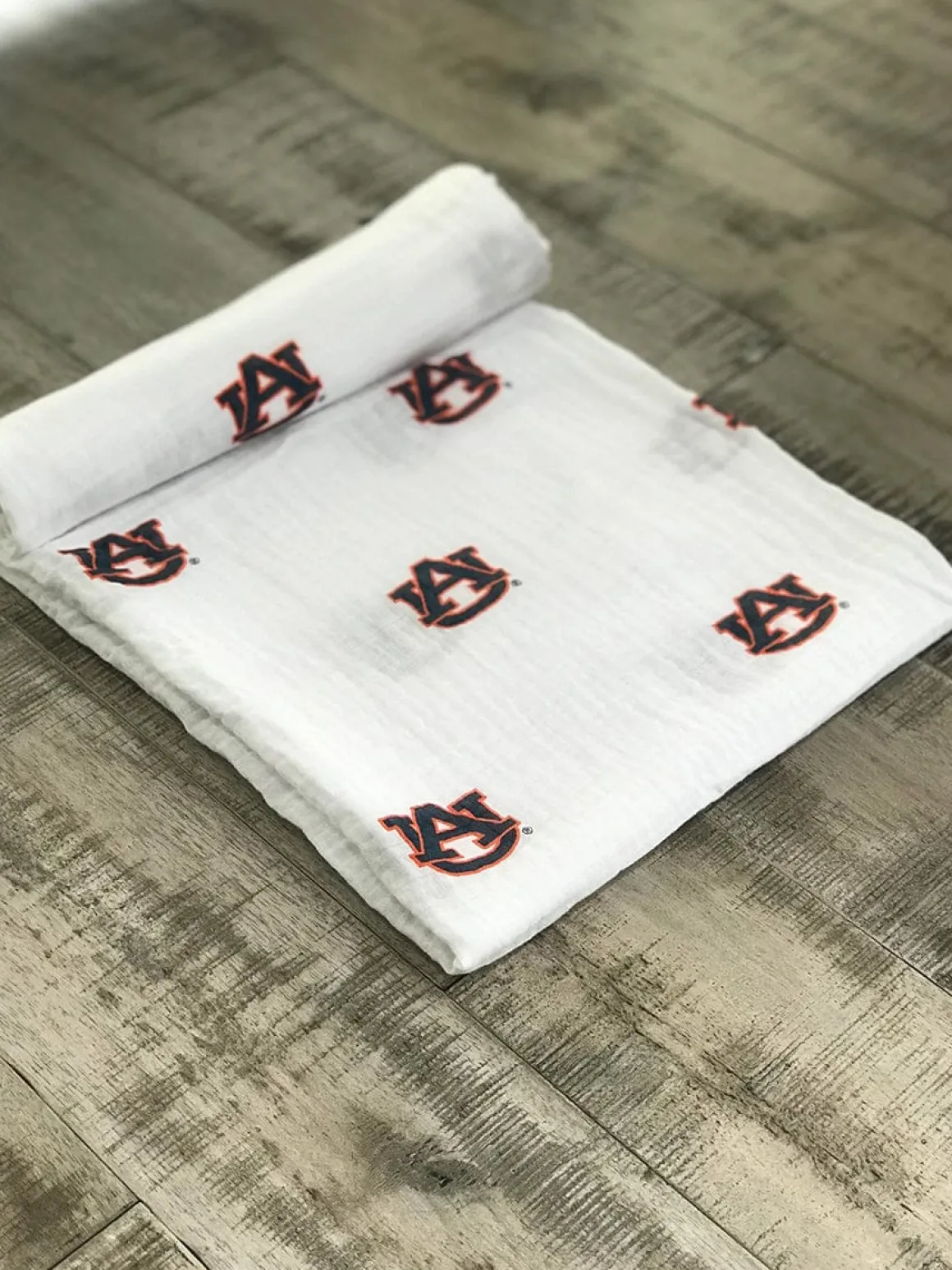 Three Little Anchors College Swaddle Blanket - Auburn Tigers