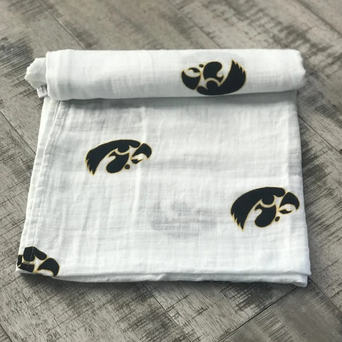 Three Little Anchors College Swaddle Blanket - Iowa Hawkeyes