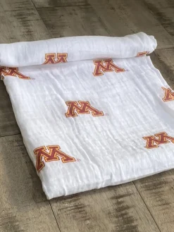 Three Little Anchors College Swaddle Blanket - Minnesota Golden Gophers