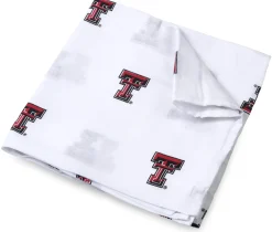 Three Little Anchors College Swaddle Blanket - Texas Tech Red Raiders