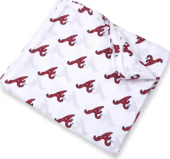Three Little Anchors MLB Swaddle Blanket - Atlanta Braves