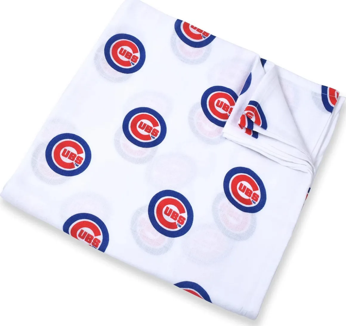 Three Little Anchors MLB Swaddle Blanket - Chicago Cubs
