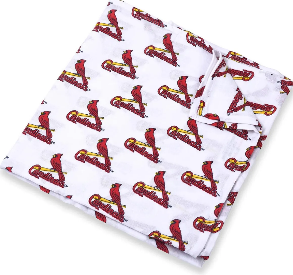 Three Little Anchors MLB Swaddle Blanket - St Louis Cardinals