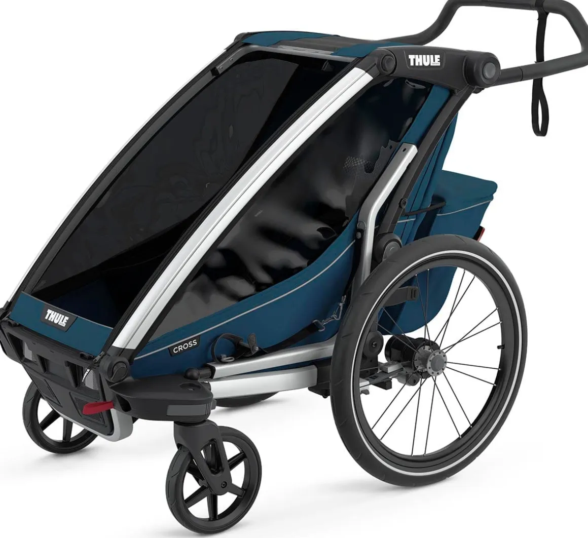 Thule Chariot Cross 1 Multisport Trailer + Stroller - Majolica Blue