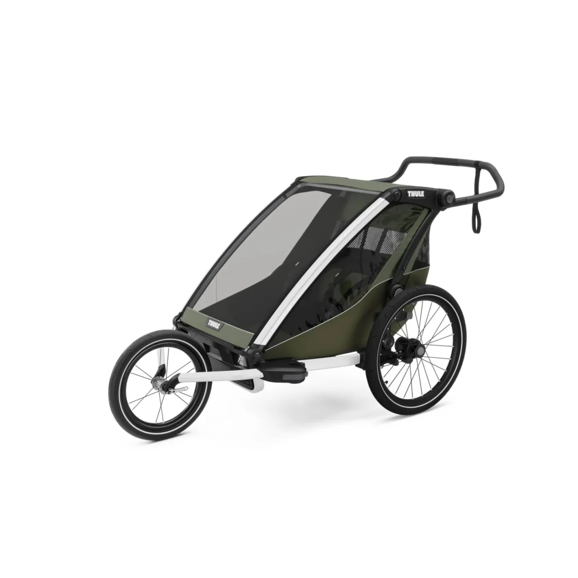 Thule Chariot Lite Double Multisport Trailer + Stroller - Vintage Green