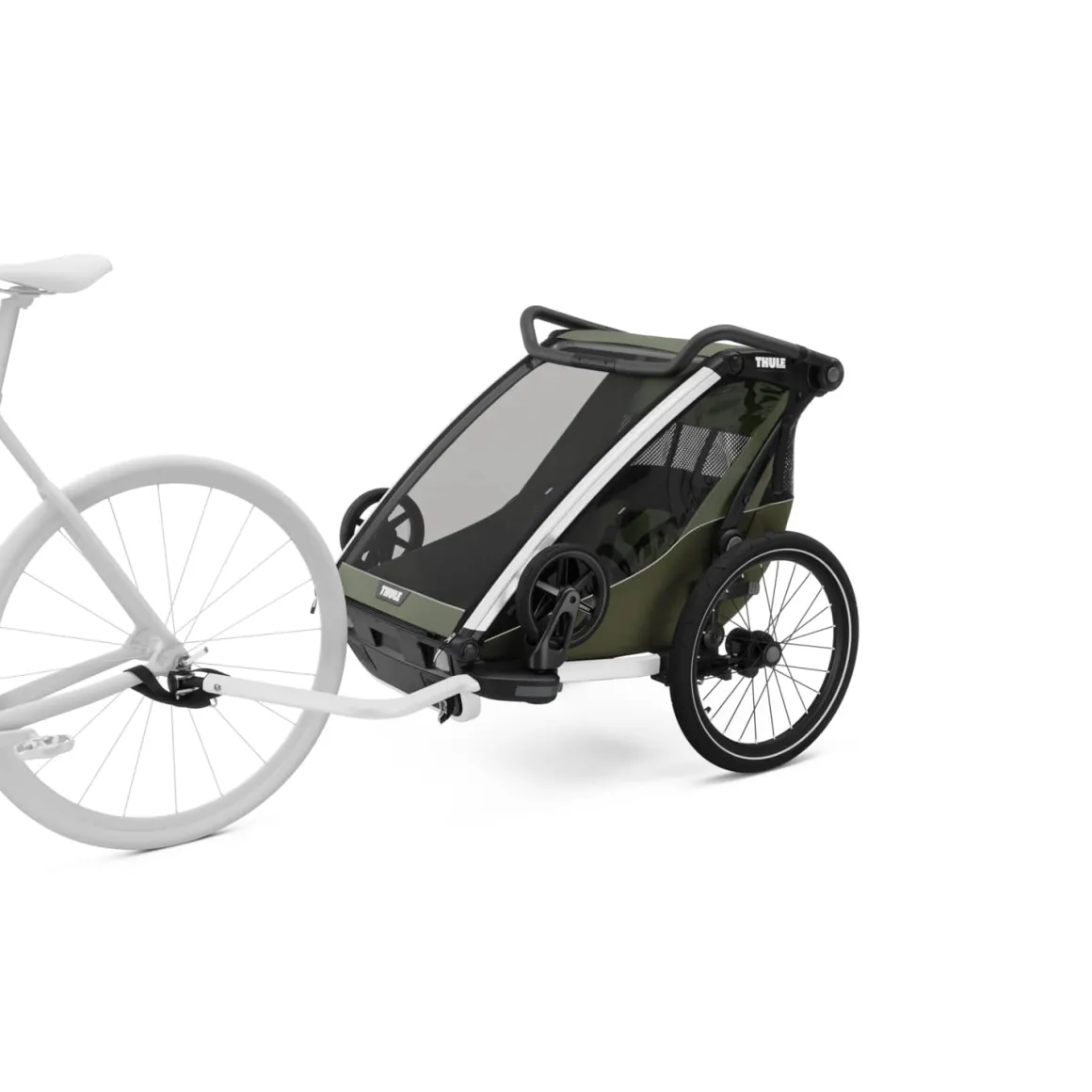 Thule Chariot Lite Double Multisport Trailer + Stroller - Vintage Green