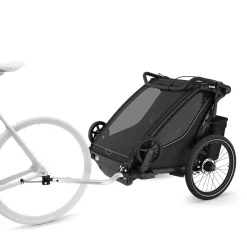Thule Chariot Sport 2 Double Multisport Bike Trailer + Stroller - Black