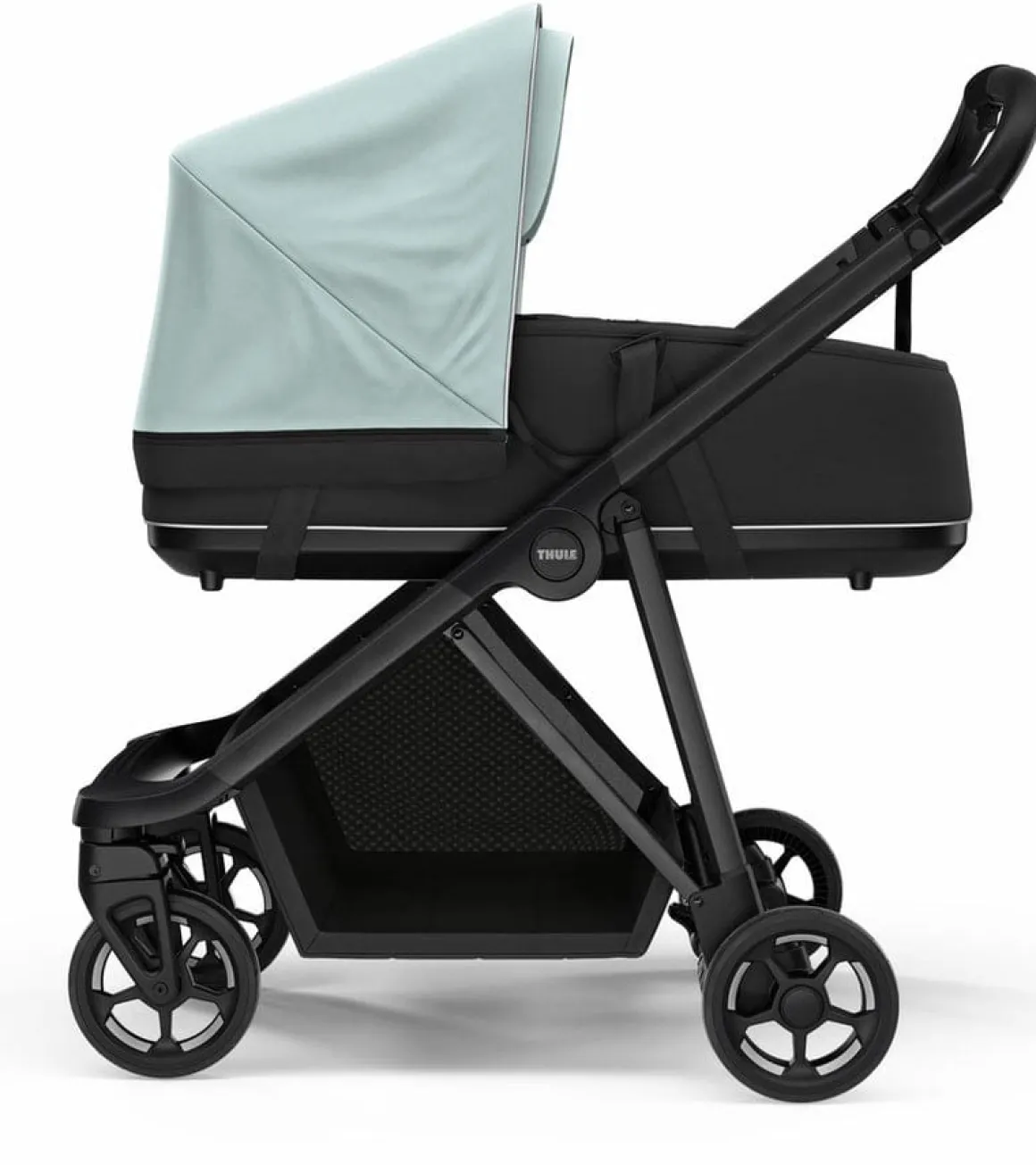 Thule Shine Stroller + Bassinet Bundle - Mallard Green / Black