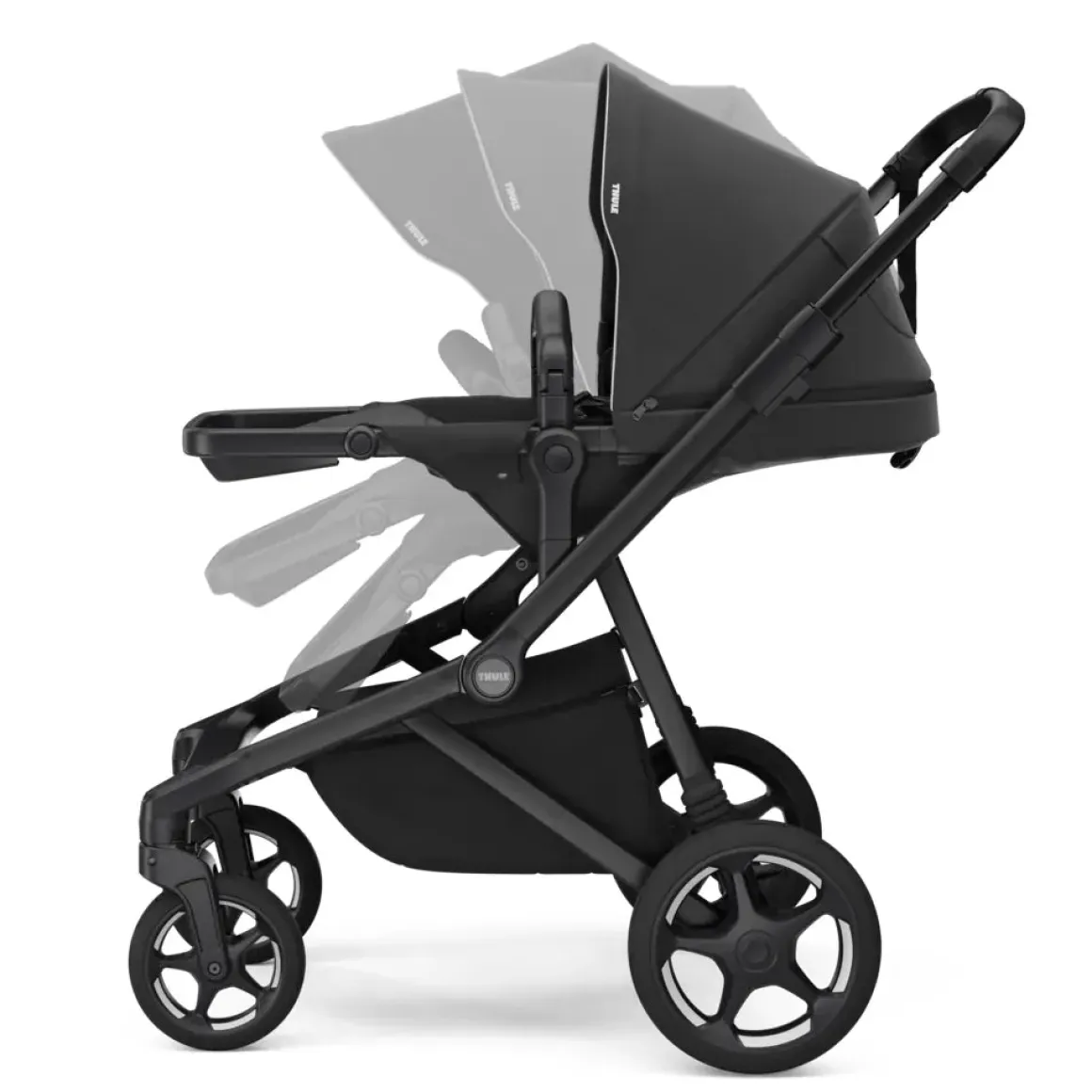 Thule Sleek 2 Double Stroller - Black