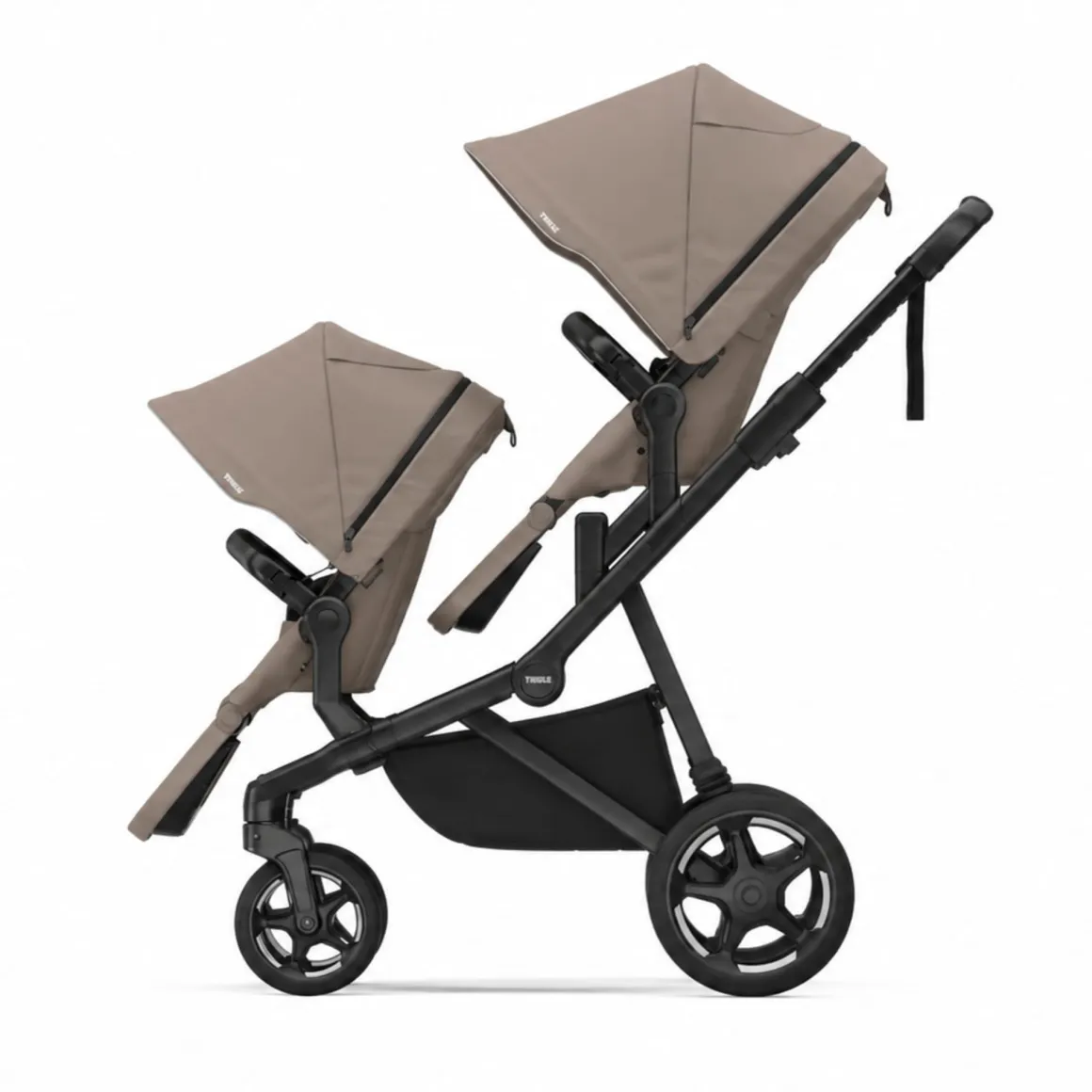 Thule Sleek 2 Double Stroller - Tinted Taupe