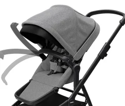 Thule Sleek Single-to-Double Stroller - Black / Grey Melange
