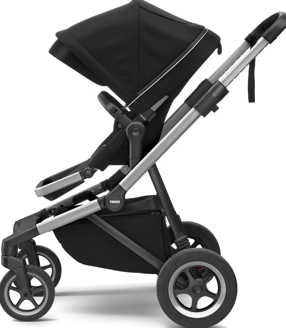 Thule Sleek Single-to-Double Stroller - Midnight Black