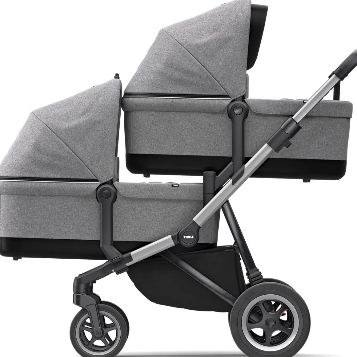 Thule Sleek Single-to-Double Stroller - Midnight Black