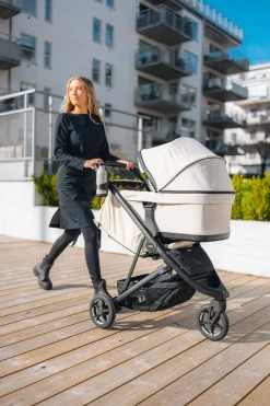 Thule Spring 2 Compact All-Terrain Stroller + Bassinet Bundle - Mist Green / Black