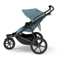 Thule Urban Glide 3 Double Jogging Stroller + Bassinet Bundle - Mid Blue (Albee Exclusive)