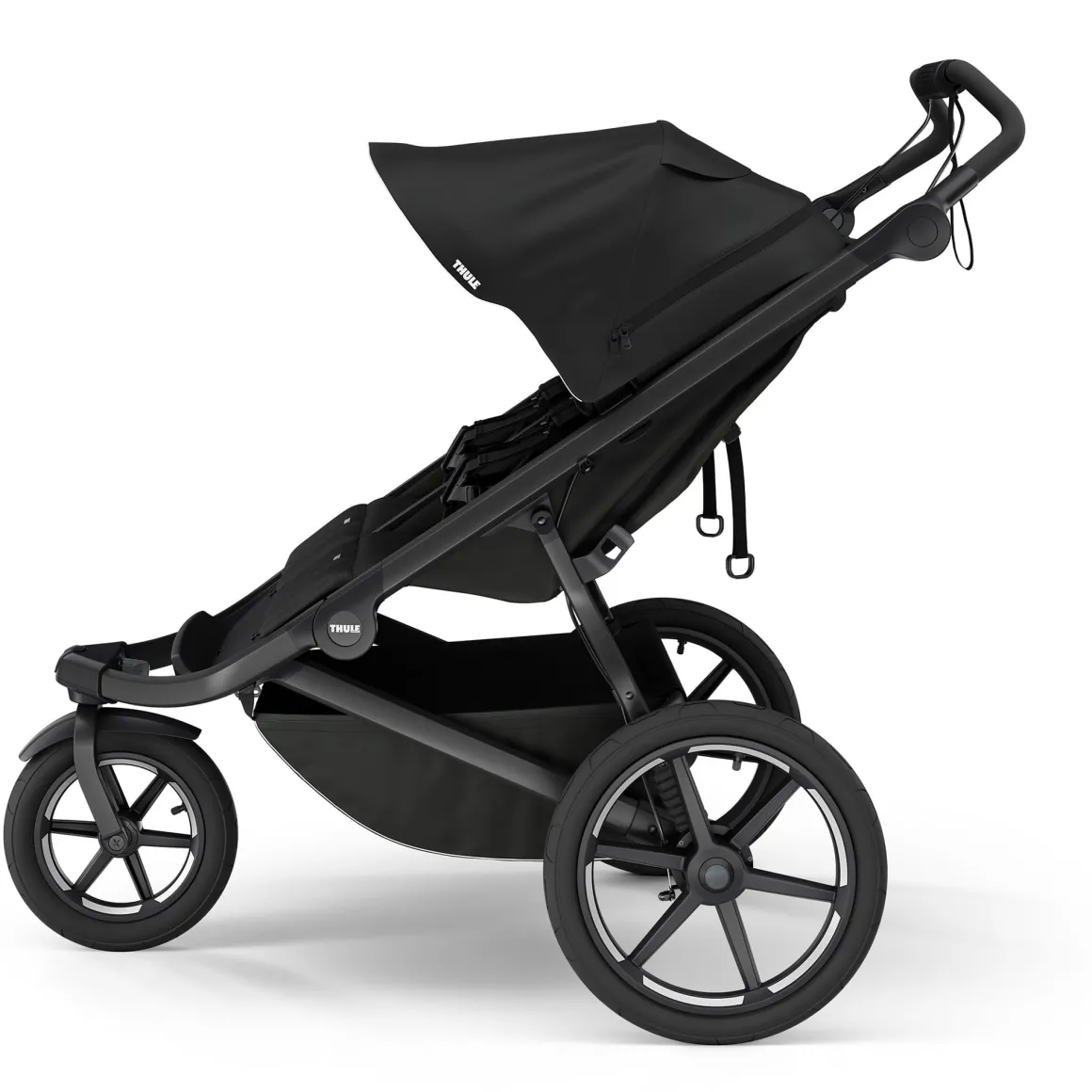 Thule Urban Glide 3 Double Jogging Stroller with Magnetic Buckle - Black