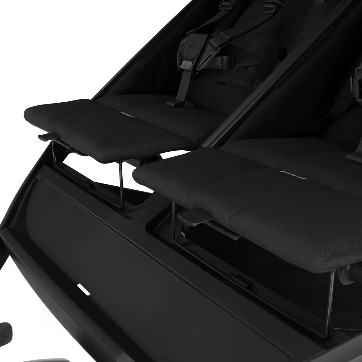Thule Urban Glide 3 Double Jogging Stroller with Magnetic Buckle - Black