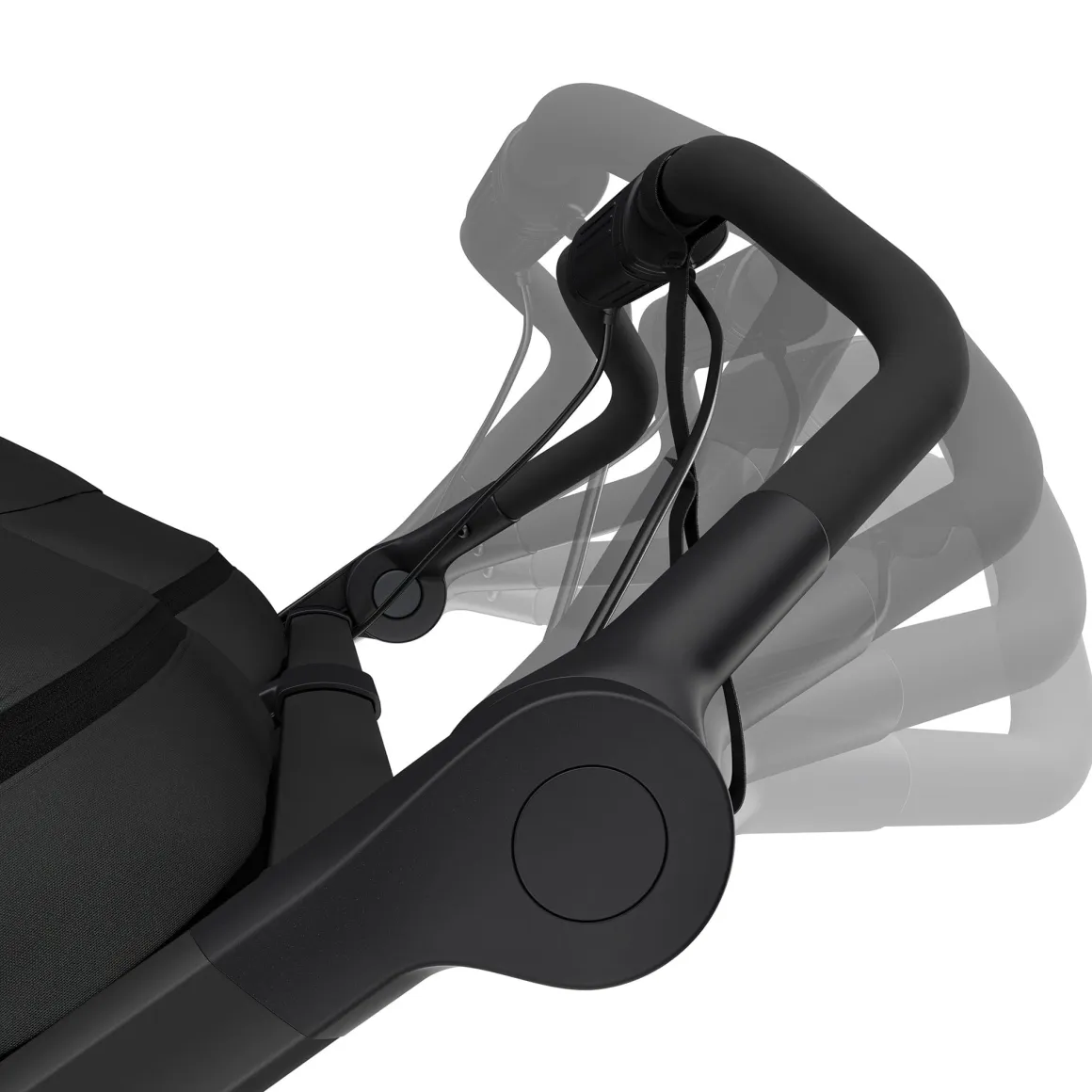 Thule Urban Glide 3 Double Jogging Stroller with Magnetic Buckle - Black