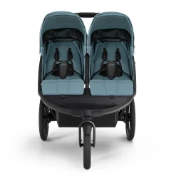 Thule Urban Glide 3 Double Jogging Stroller with Magnetic Buckle - Mid Blue (Albee Exclusive)