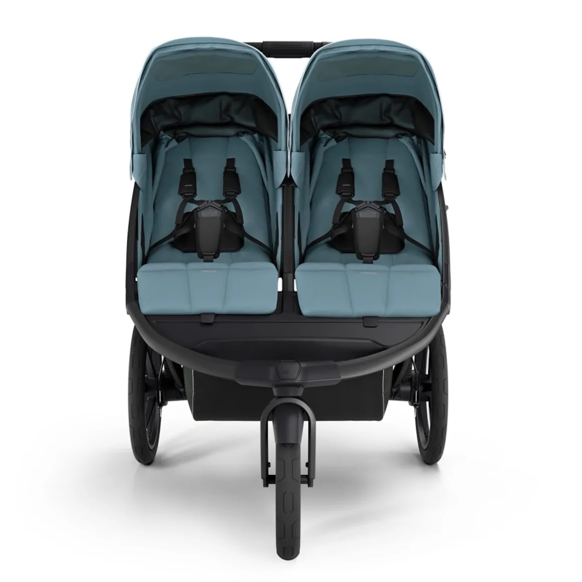 Thule Urban Glide 3 Double Jogging Stroller with Magnetic Buckle - Mid Blue (Albee Exclusive)