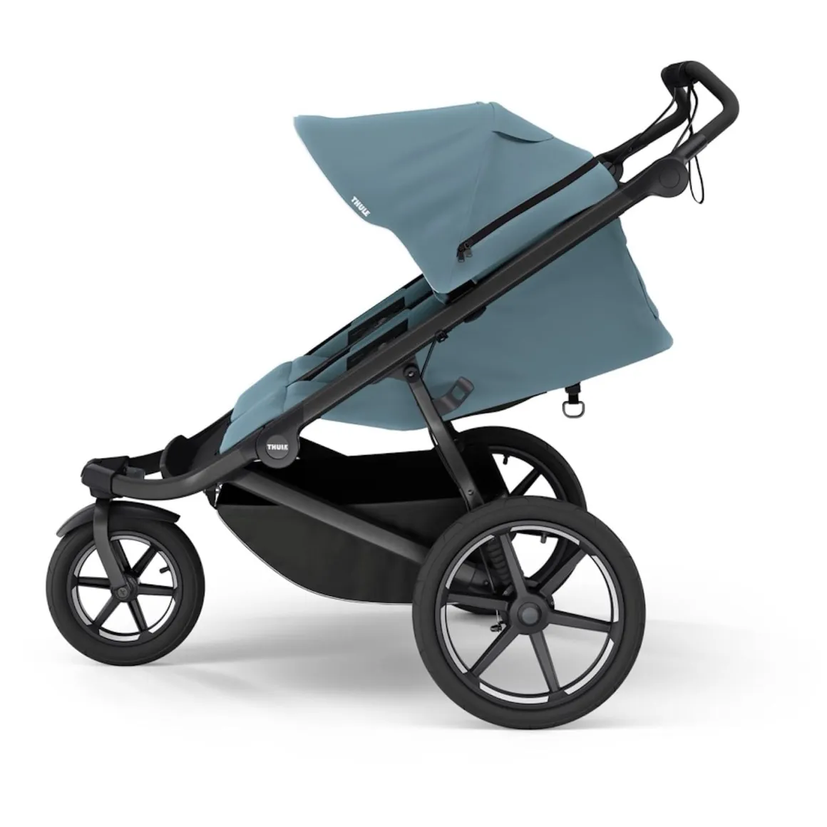 Thule Urban Glide 3 Double Jogging Stroller with Magnetic Buckle - Mid Blue (Albee Exclusive)