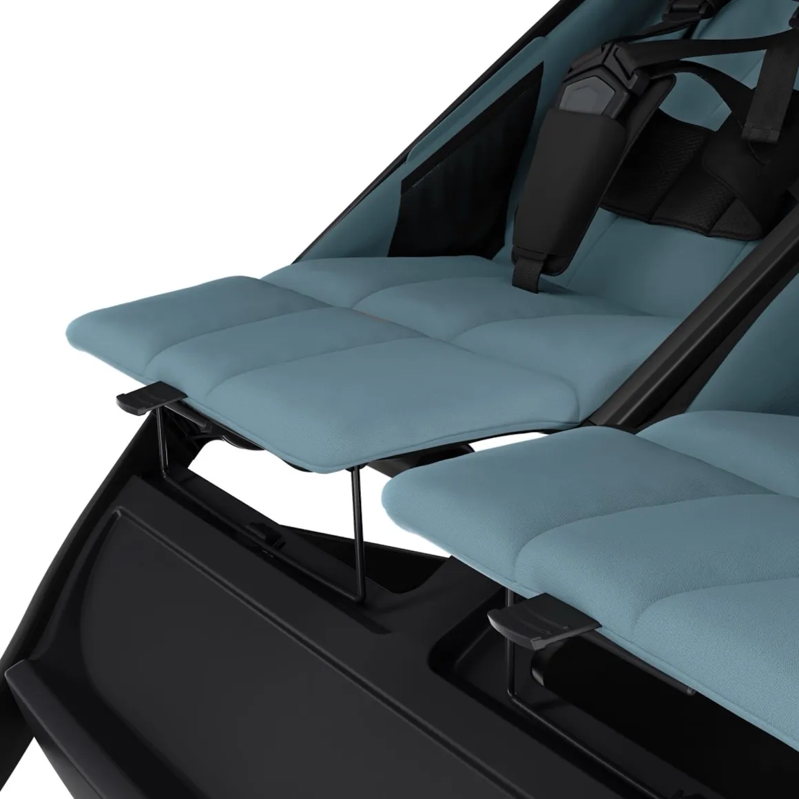 Thule Urban Glide 3 Double Jogging Stroller with Magnetic Buckle - Mid Blue (Albee Exclusive)
