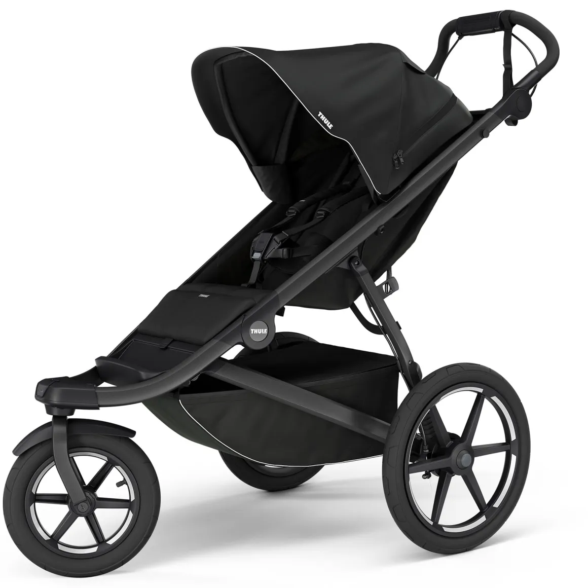 Thule Urban Glide 3 Single Jogging Stroller with Magnetic Buckle - Black