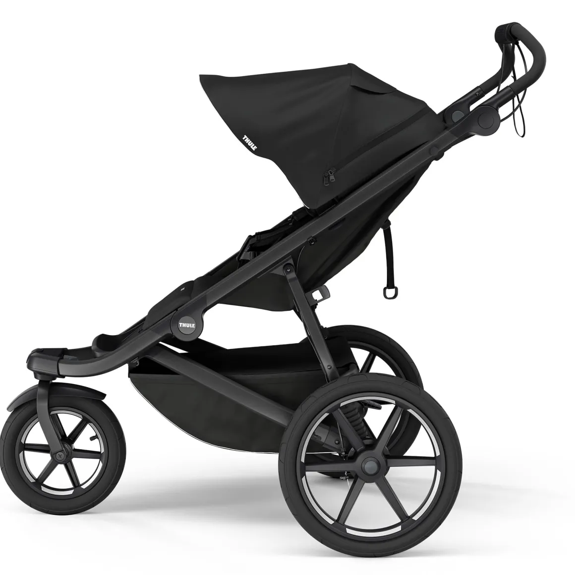 Thule Urban Glide 3 Single Jogging Stroller with Magnetic Buckle - Black