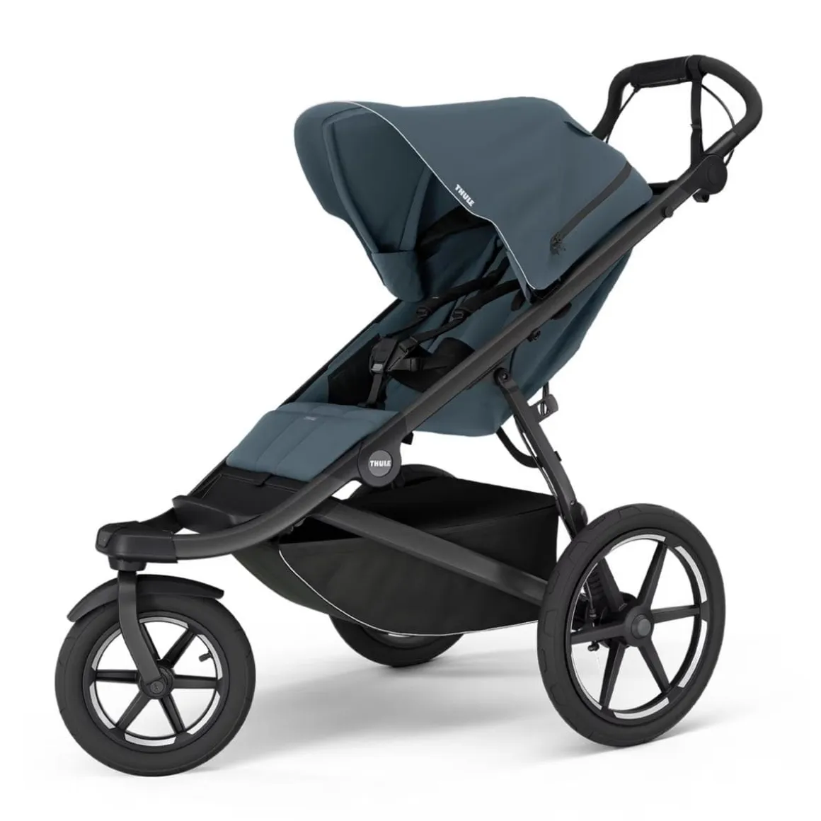 Thule Urban Glide 3 Single Jogging Stroller with Magnetic Buckle - Dark Slate