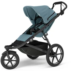 Thule Urban Glide 3 Single Jogging Stroller with Magnetic Buckle - Mid Blue