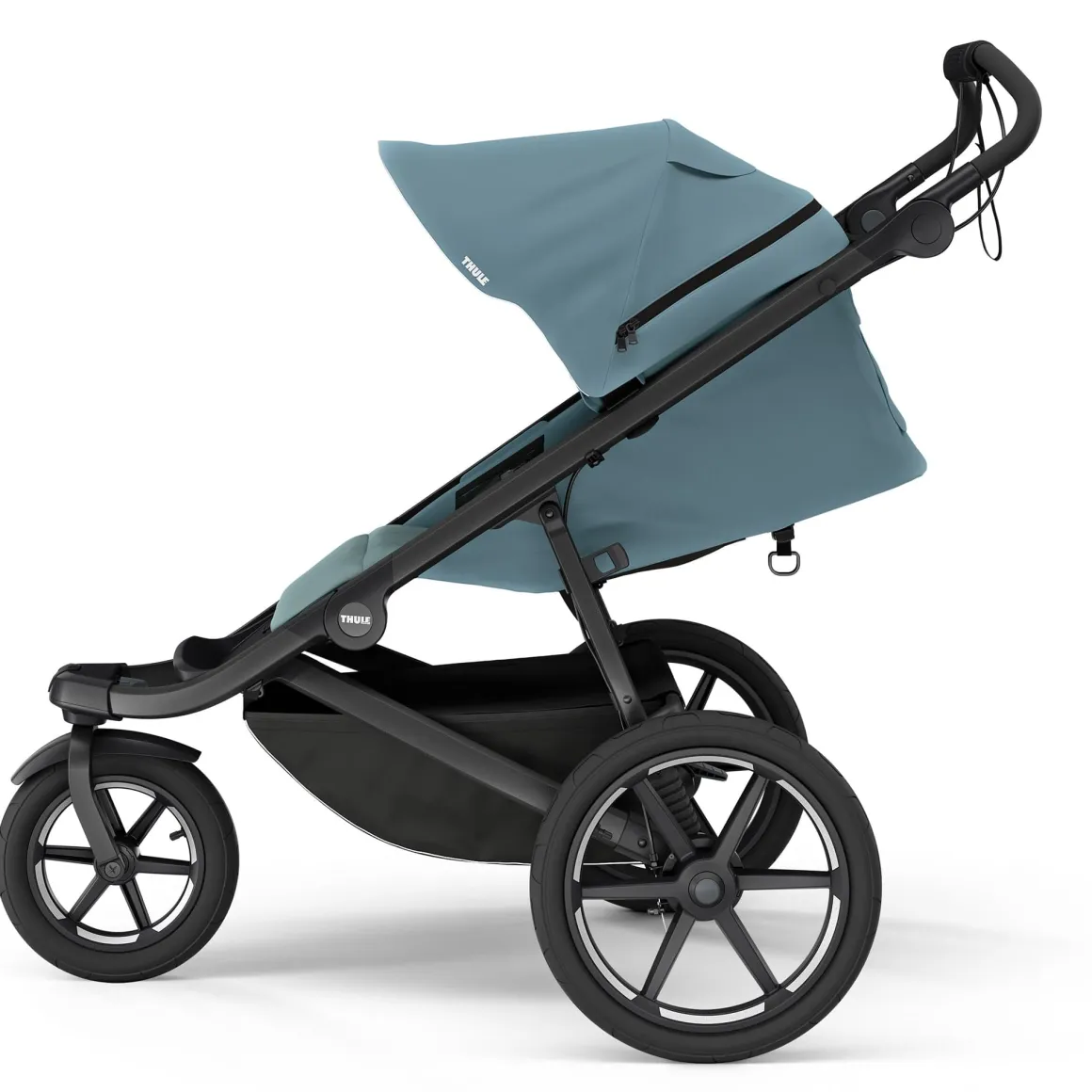 Thule Urban Glide 3 Single Jogging Stroller with Magnetic Buckle - Mid Blue