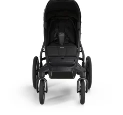 Thule Urban Glide 4-Wheel All-Terrain Stroller with NON-Magnetic Buckle + Bassinet Bundle - Mid-Blue