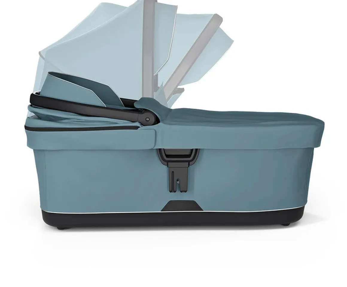 Thule Urban Glide 4-Wheel All-Terrain Stroller with NON-Magnetic Buckle + Bassinet Bundle - Mid-Blue