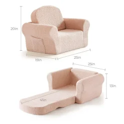 Tiny Land® Afternoon Couch —— Pink Kids Chair