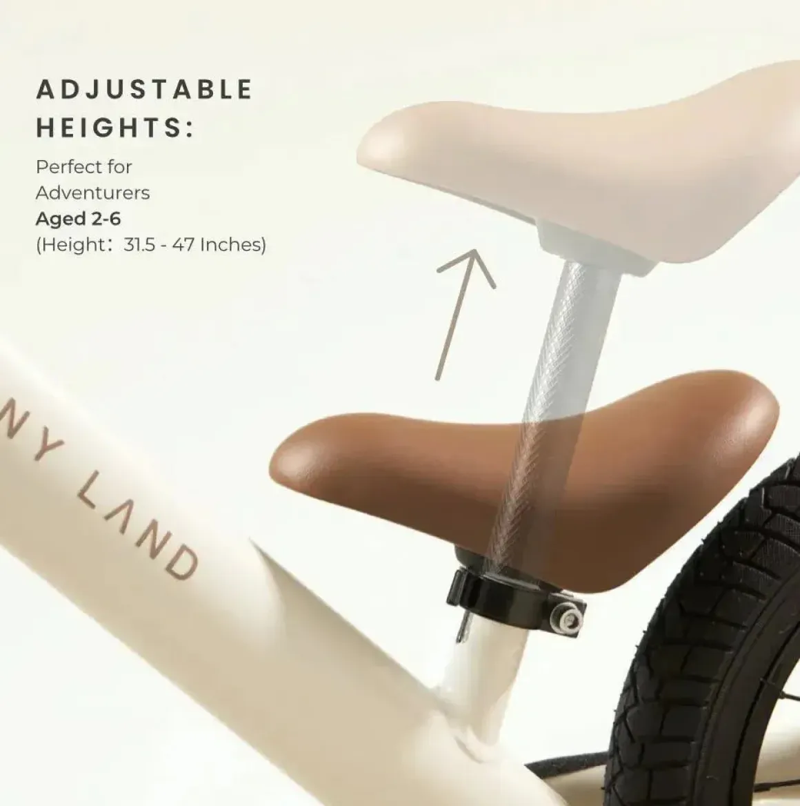 Tiny Land® Balance Bike - Milky White