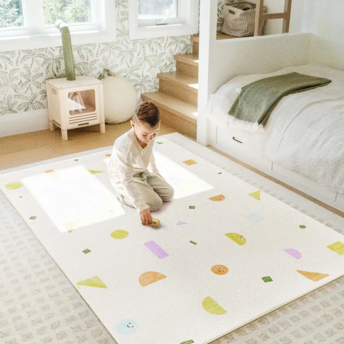Tiny Land® Double-Sided Baby Playmat Smiley Quest