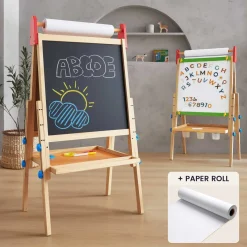 Tiny Land® 3-in-1 Art Easel & Paper Roll Set