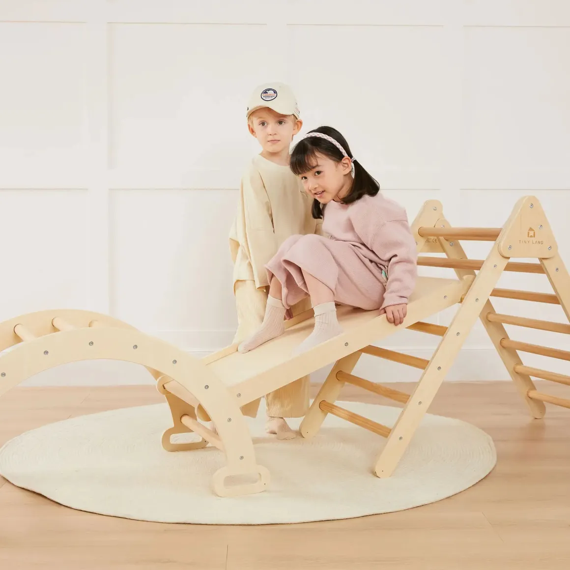 Tiny Land® 7-in-1 Montessori Climbing Set with Play Pad