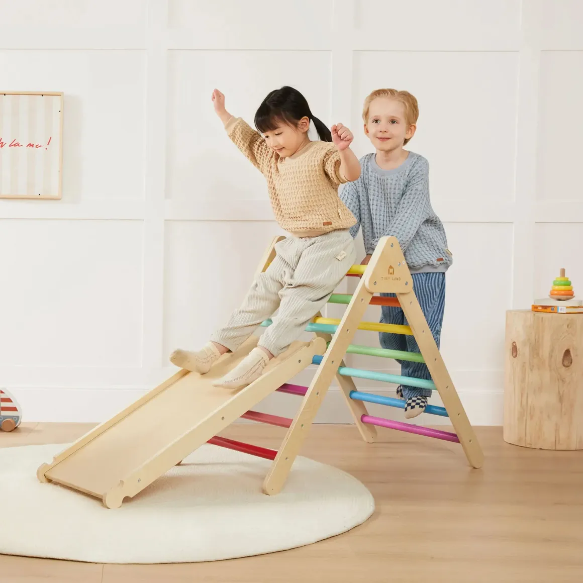 Tiny Land® 7-in-1 Rainbow Climbing Set