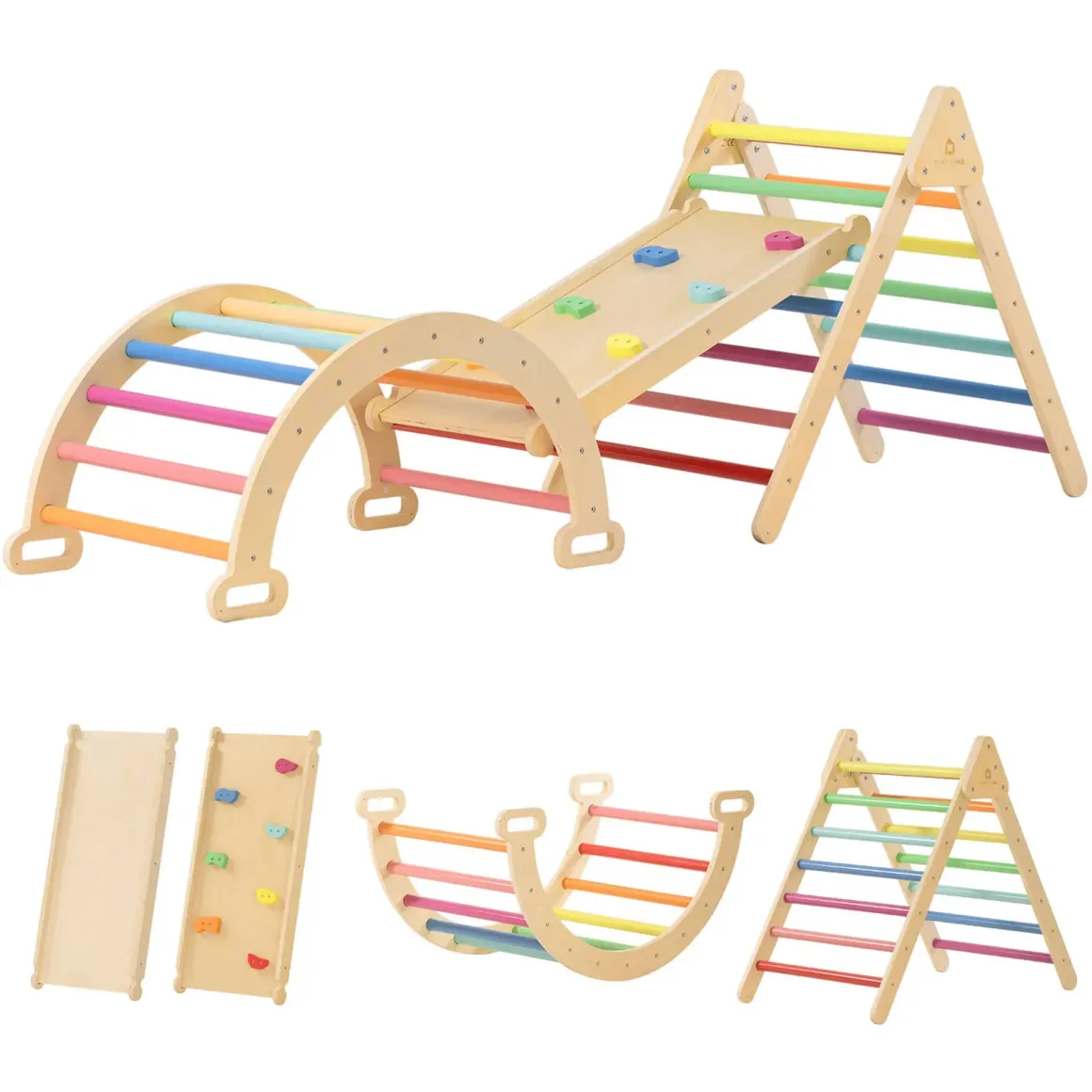 Tiny Land® 7-in-1 Rainbow Climbing Set
