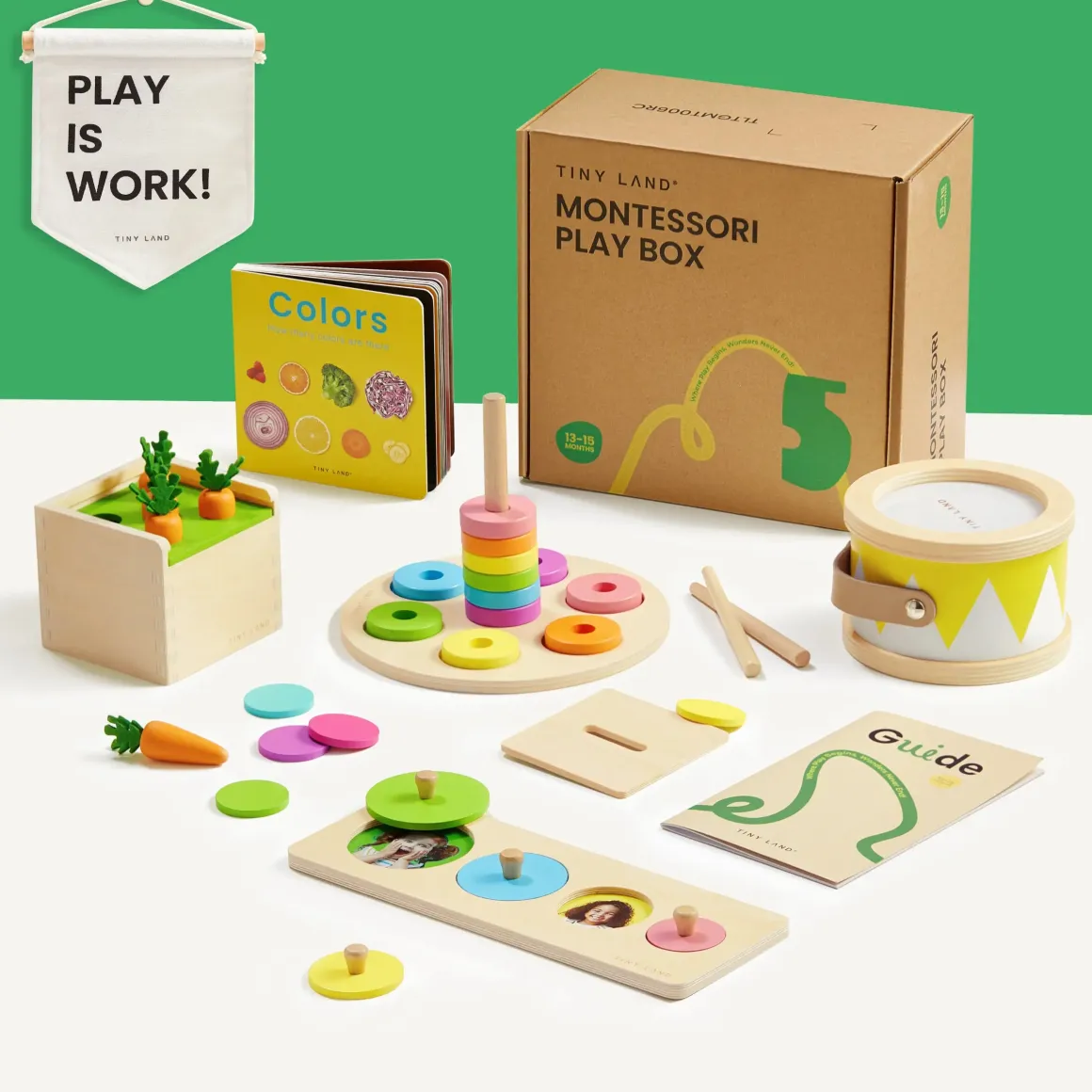 Tiny Land® Montessori Toys Set for Toddlers (13-15 month)