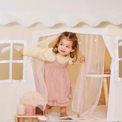 Tiny Land® Playhouse Tent – Natural Cream Indoor Tent for Kids