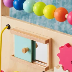 Tiny Land® Premium Natural Wooden Activity Walker
