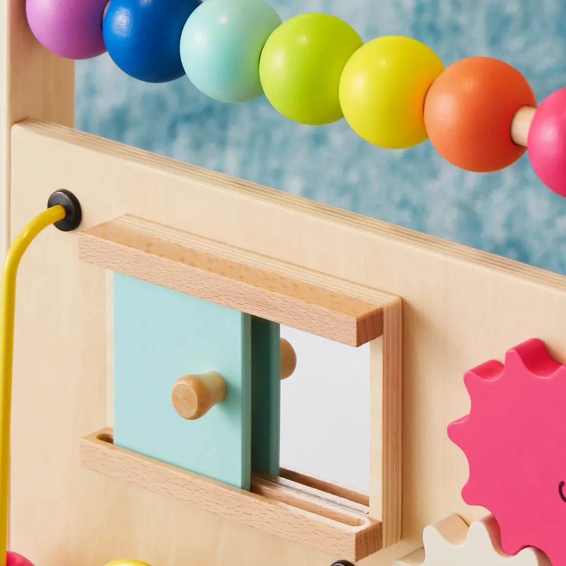 Tiny Land® Premium Natural Wooden Activity Walker