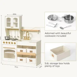 Tiny Land® Serenity Play Kitchen - Cream
