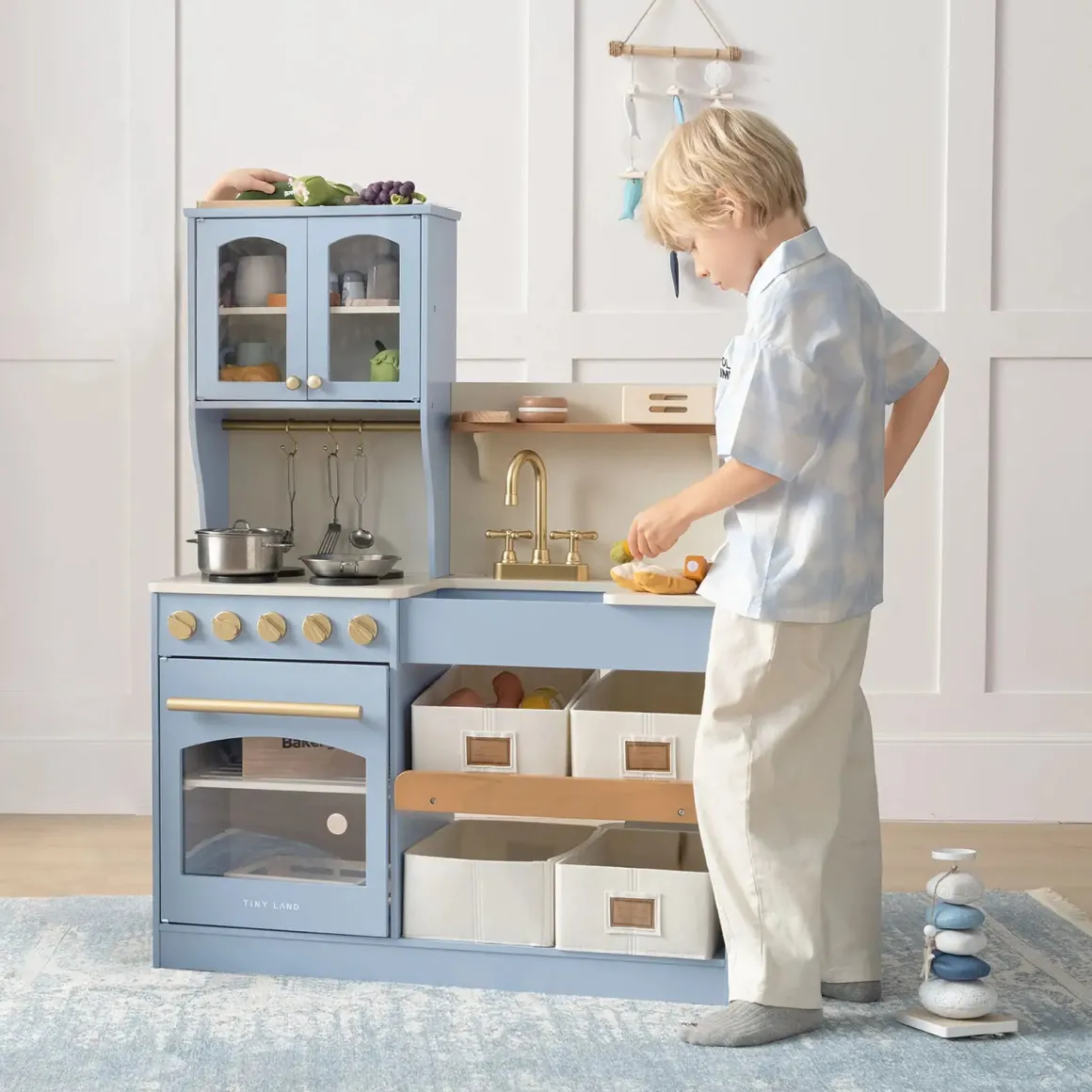 Tiny Land® Serenity Play Kitchen - Lagoon Blue
