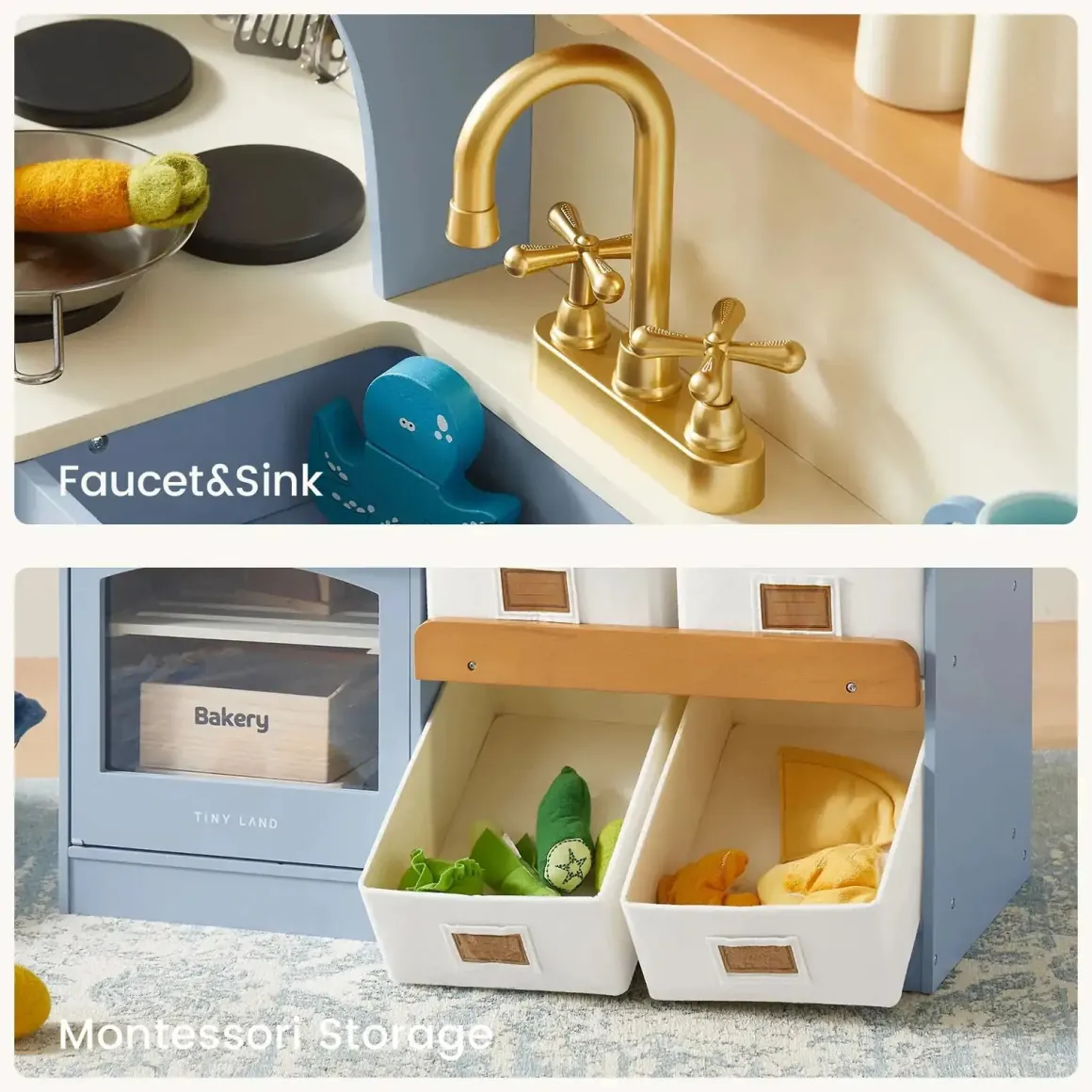 Tiny Land® Serenity Play Kitchen - Lagoon Blue